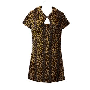 Vintage Leopard Print Dress